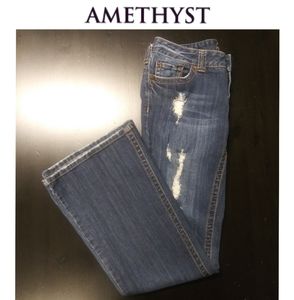 Amethyst | Distressed Boot Cut Jeans
